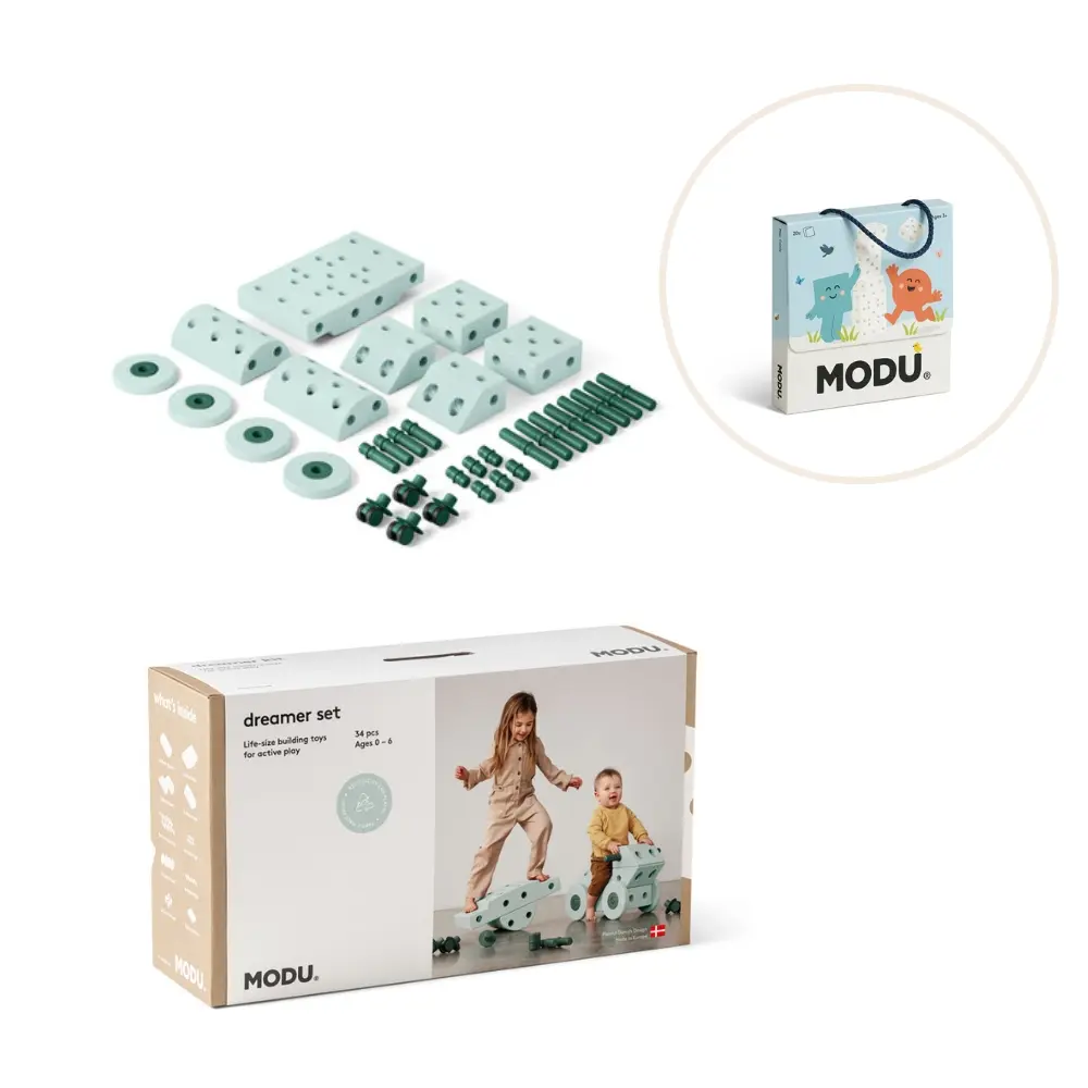 Dreamer Sæt Inkl. Legekort   Ocean Mint Forest Green fra Modu