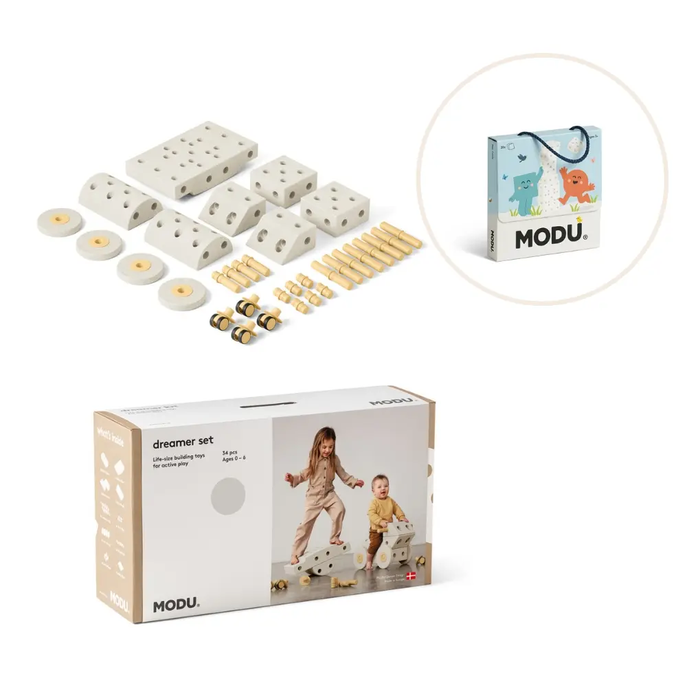 Dreamer Sæt Inkl. Legekort Sand Grey Honey Yellow fra Modu