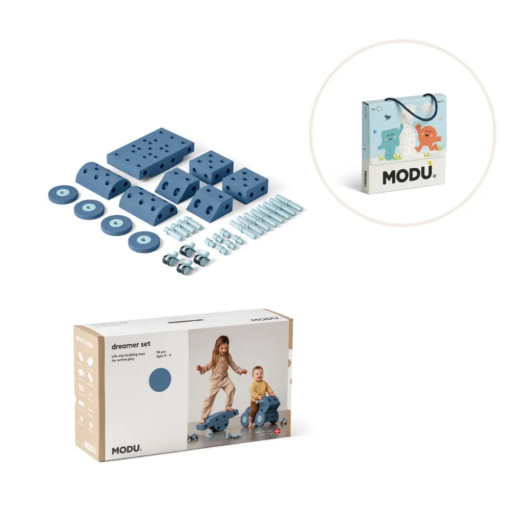 Dreamer Sæt Inkl. Legekort   Deep Blue Sky Blue fra Modu