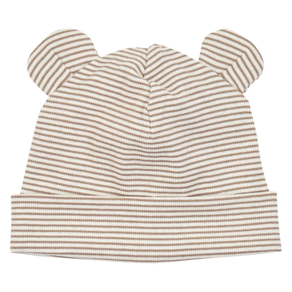 Mini Stripe Rib Hue M. ører   Balsam Cream Walnut Oat    56 62 fra Müsli