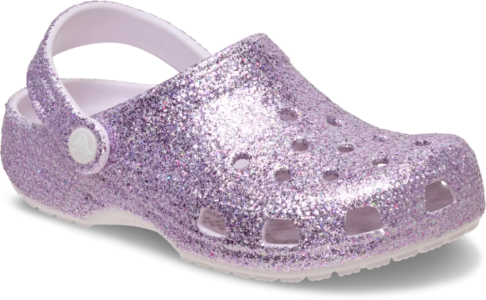 Classic Chunky Glitter Clog T   Grape Ice   24 25 fra Crocs