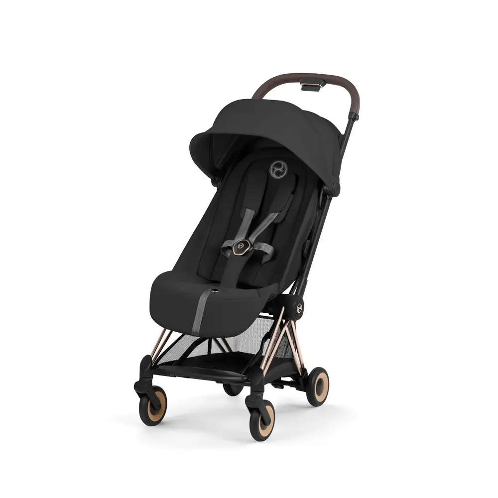 Coya Klapvogn   Rosegold Sepia Black fra Cybex