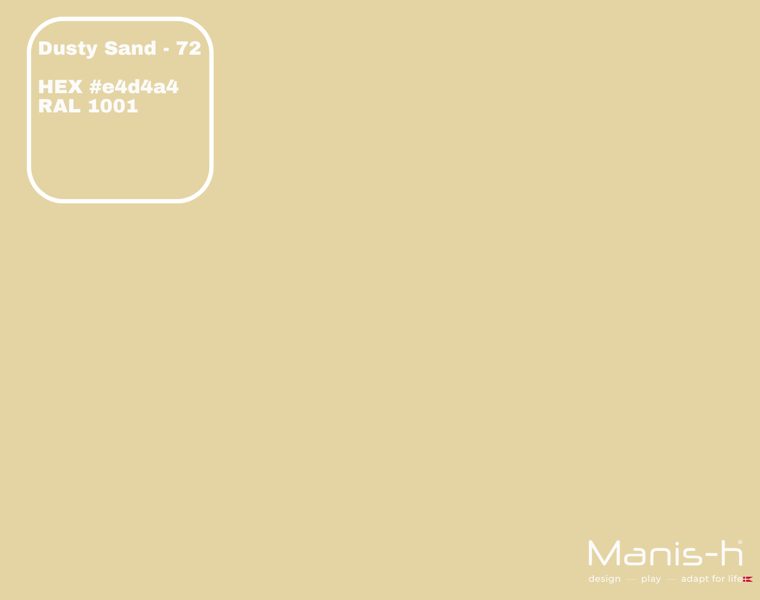 Manis H Sengehest Classic    Dusty Sand   160 Cm fra Manis-h
