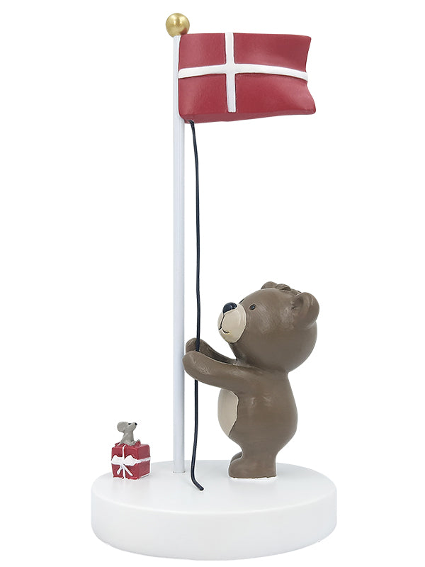 Bordflag, Bamse Med Mus Og Gave fra Kids By Friis
