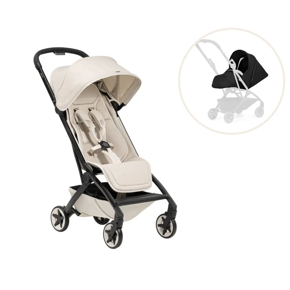 Aer2 Klapvogn Inkl. Nest To Seat   Calming Beige fra Joolz