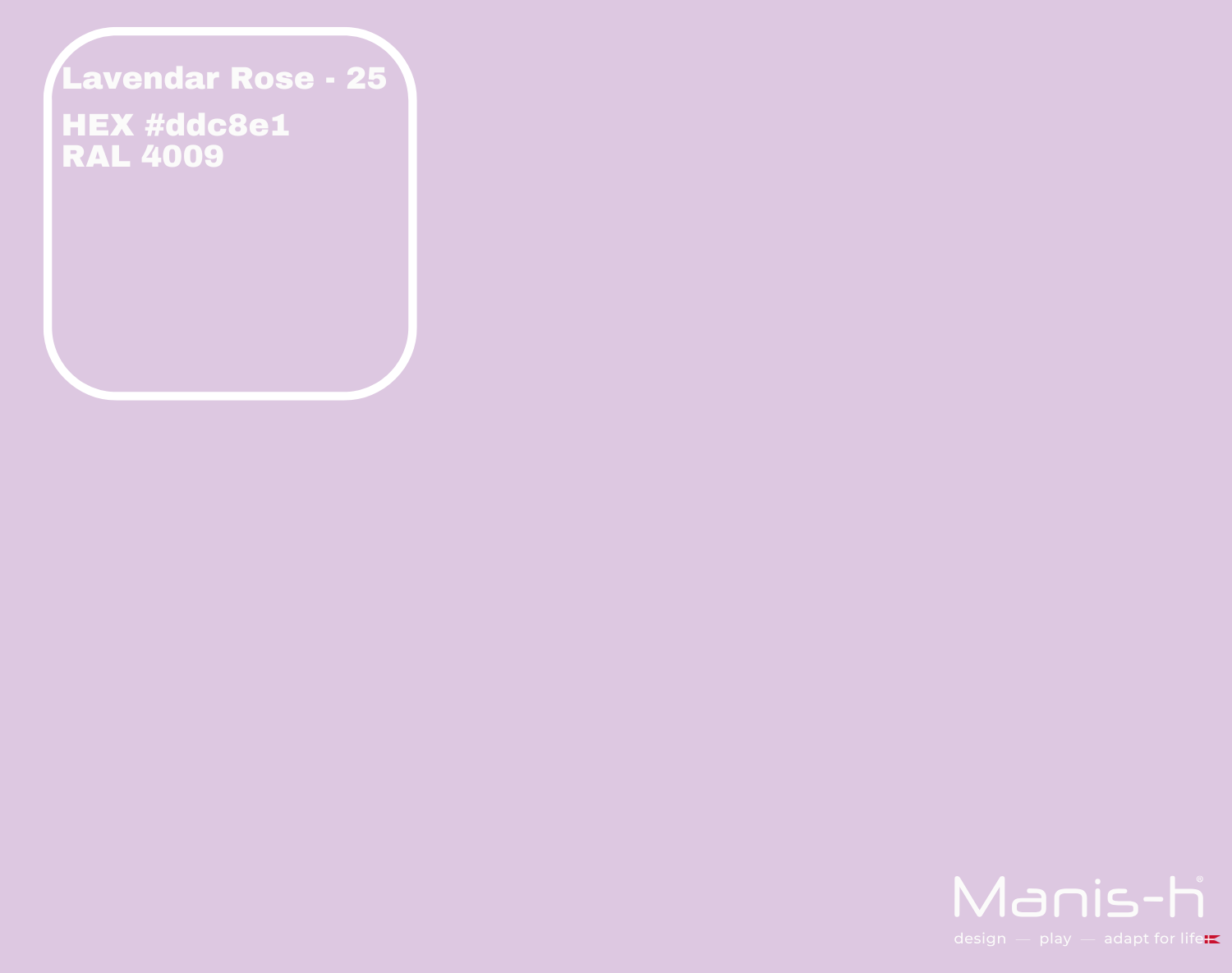 Manis H Sengehest Classic    Lavender Rose   160 Cm fra Manis-h