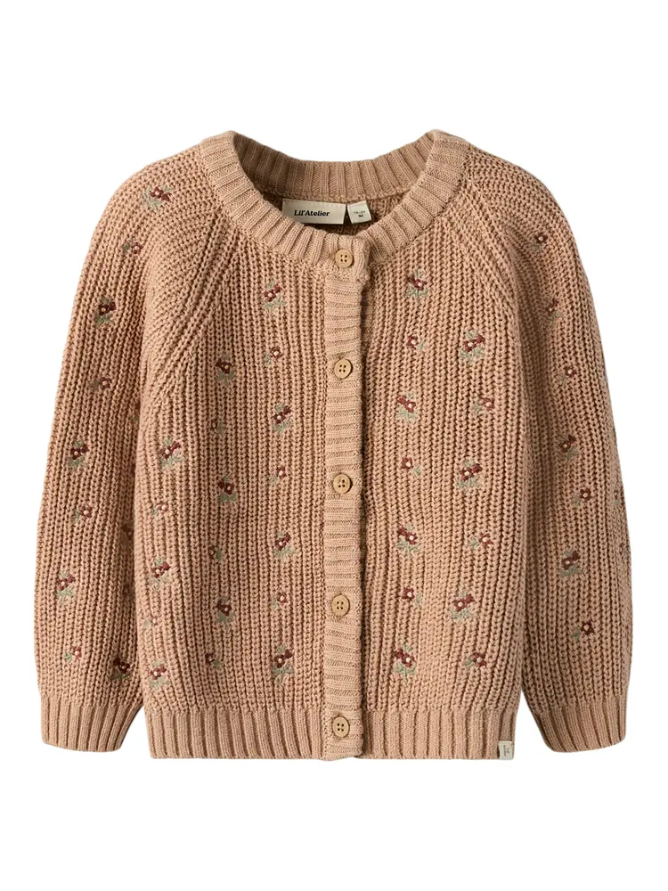 Emlen Ls Strik Cardigan   Roebuck   104 fra Lil' Atelier