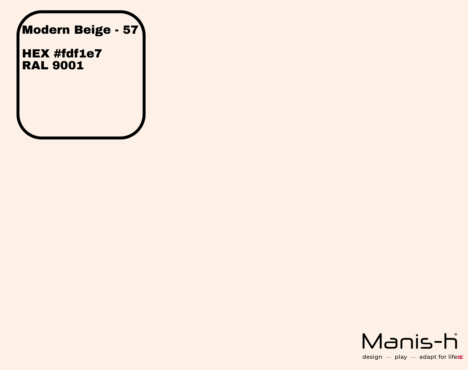 Manis H Sengehest Classic    Modern Beige   160 Cm fra Manis-h