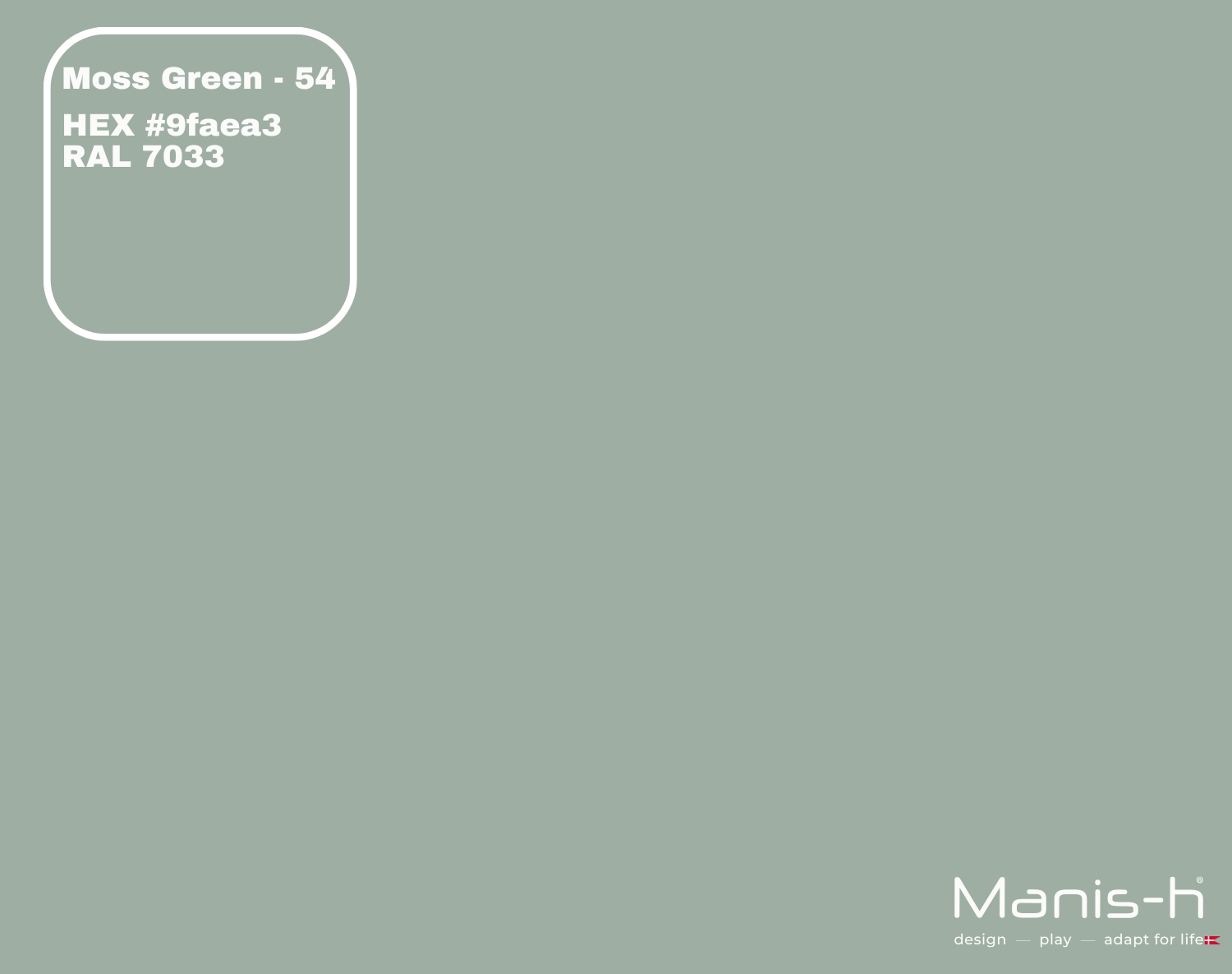 Manis H Sengehest Classic    Moss Green   160 Cm fra Manis-h