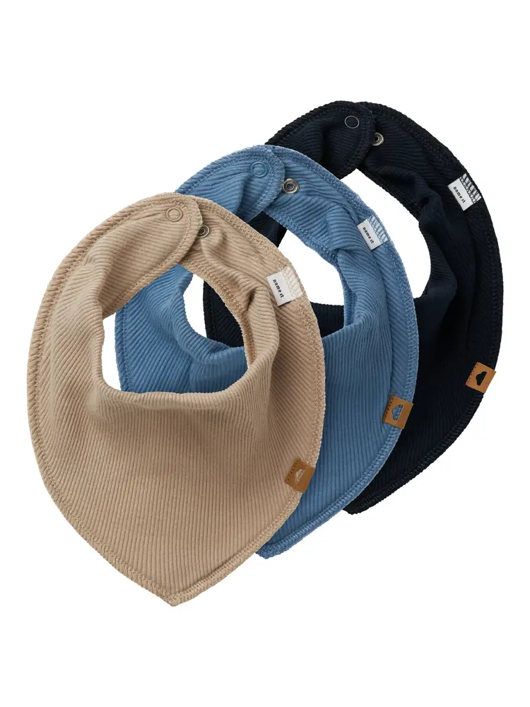 Yvetti Bib 3 Pak   Dark Sapphire   One Size fra Name It