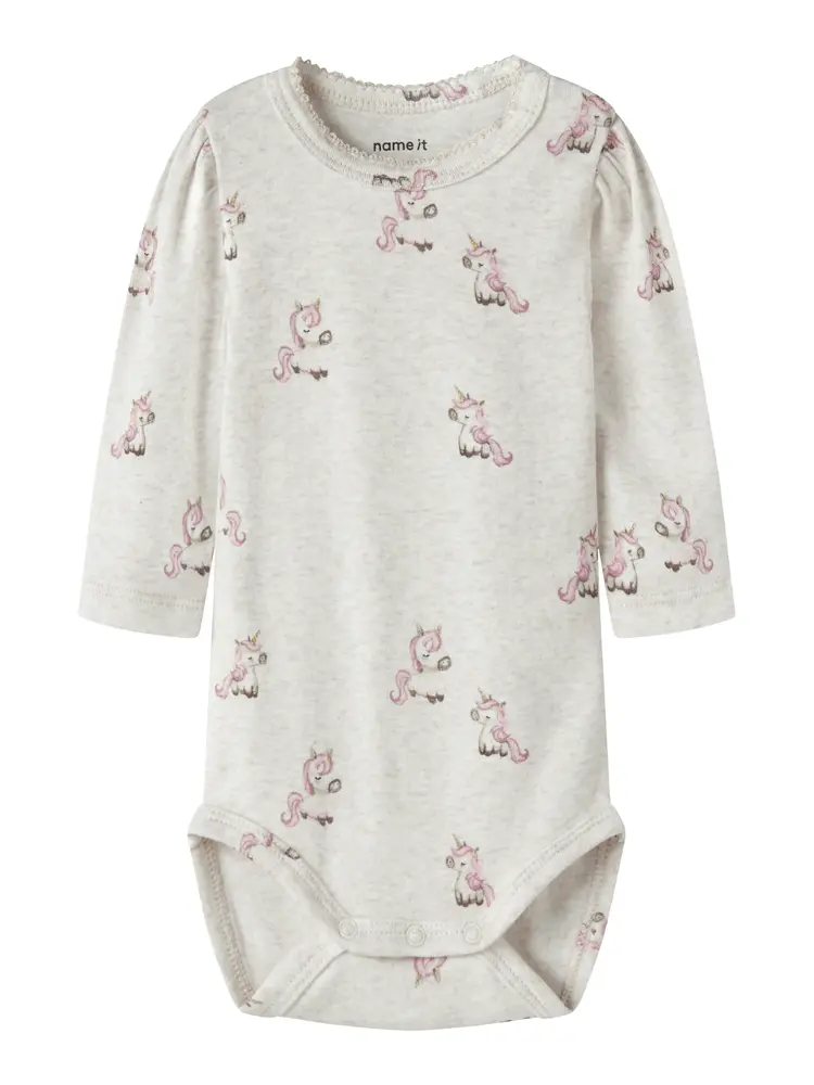 Laurie Langærmet Body   Peyote Melange   56 fra Name It