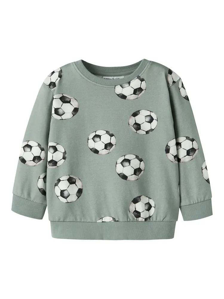 Louie Sweatshirt   Green Milieu   116 fra Name It