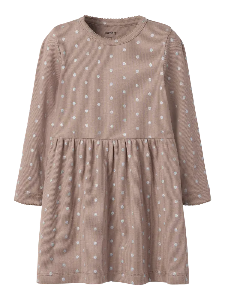 Lona Kjole   Taupe Gray   86 fra Name It