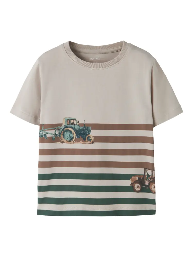 Jalo T Shirt Chateau Gray 98 fra Name It