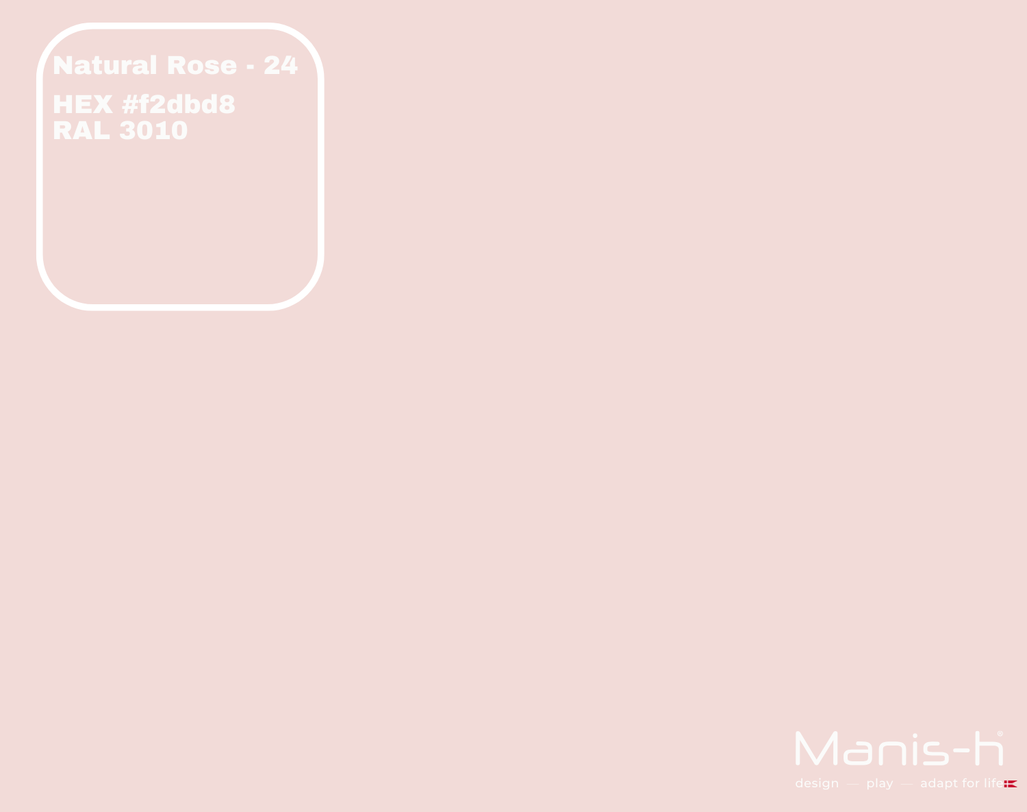 Manis H Sengehest Classic    Natural Rose   160 Cm fra Manis-h