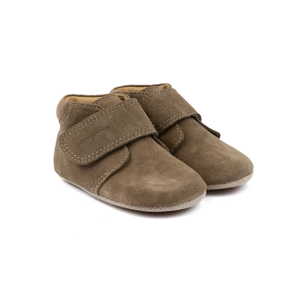 Begynder Velcro Season   Kakhi Suede   20 fra Pompom