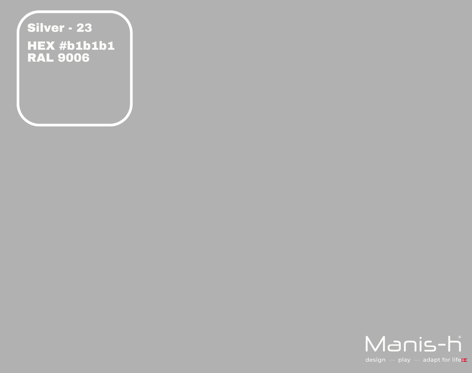Manis H Sengehest Classic Silver 160 Cm fra Manis-h