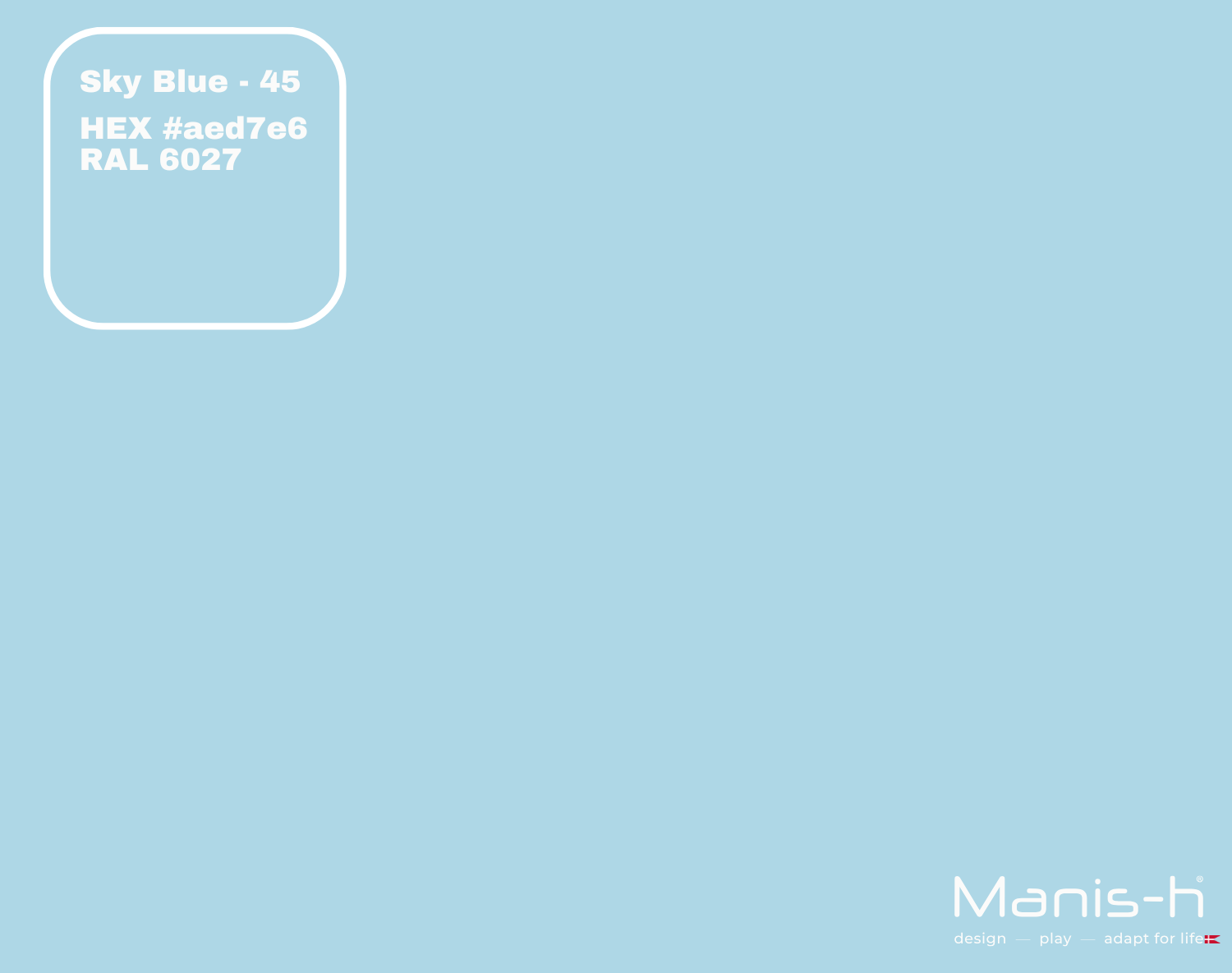 Manis H Sengehest Med Sprosser    Sky Blue   160 Cm fra Manis-h