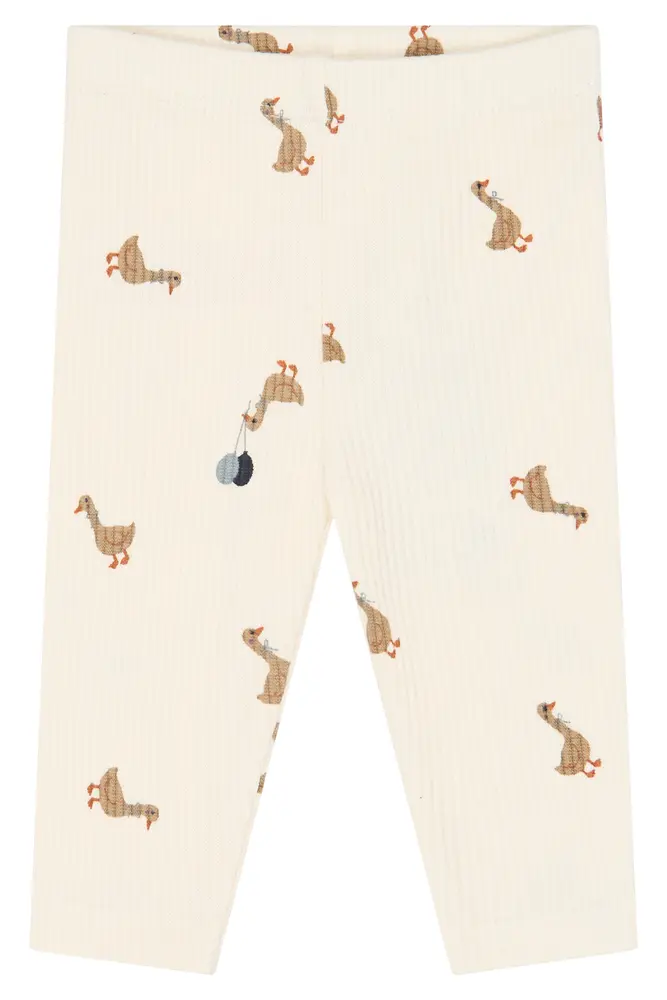 Vito Rib Leggings   Gardenia    80 fra The New Siblings