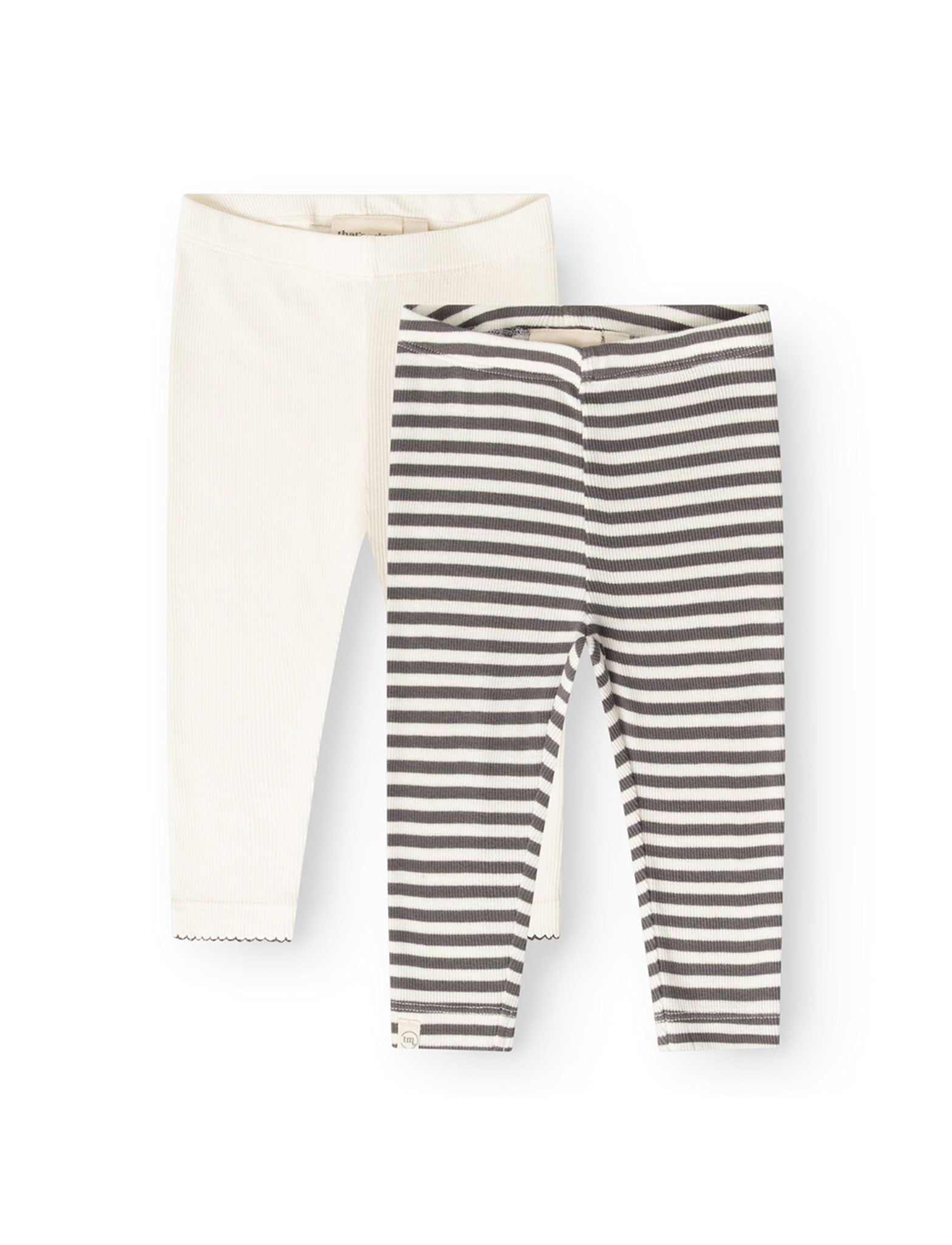 That's Mine   Jia Leggings 2 Pak   Dark Grey Stripe   50cm   0m fra That's Mine