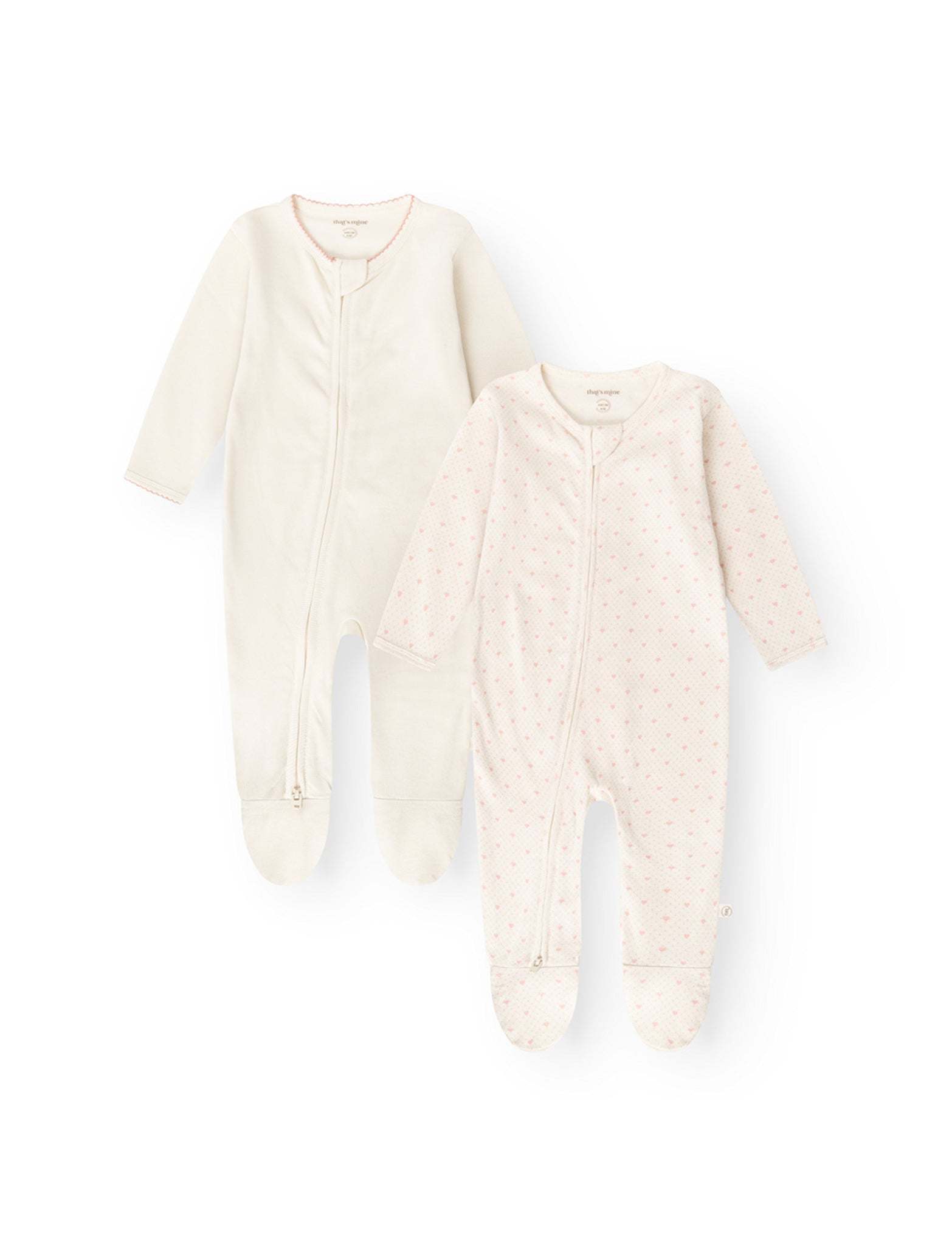 That's Mine Nalina Onesie 2 Pak Lots Of Love Rose 50cm 0m fra That's Mine