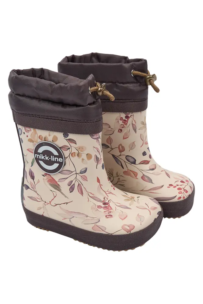 Mikk Line Barefoot Vintergummistøvle Berries & Birds 26 fra Mikk-line