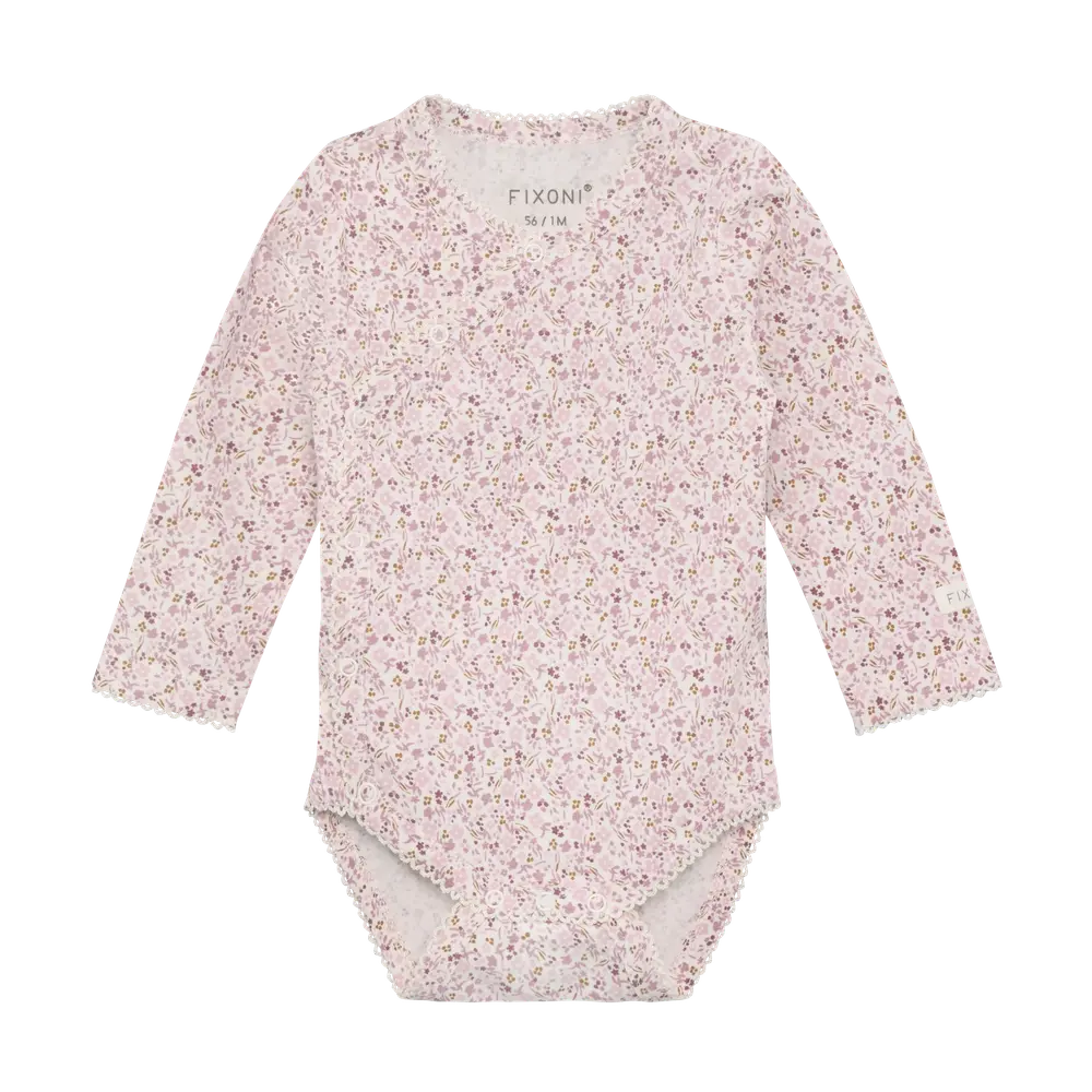 Langærmet Wrap Body   Pale Lilac   68 fra Fixoni