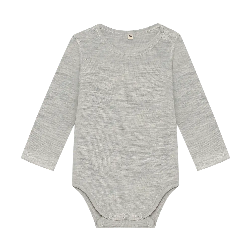 Langærmet Uld Body   Alloy Melange   60 fra Bekids