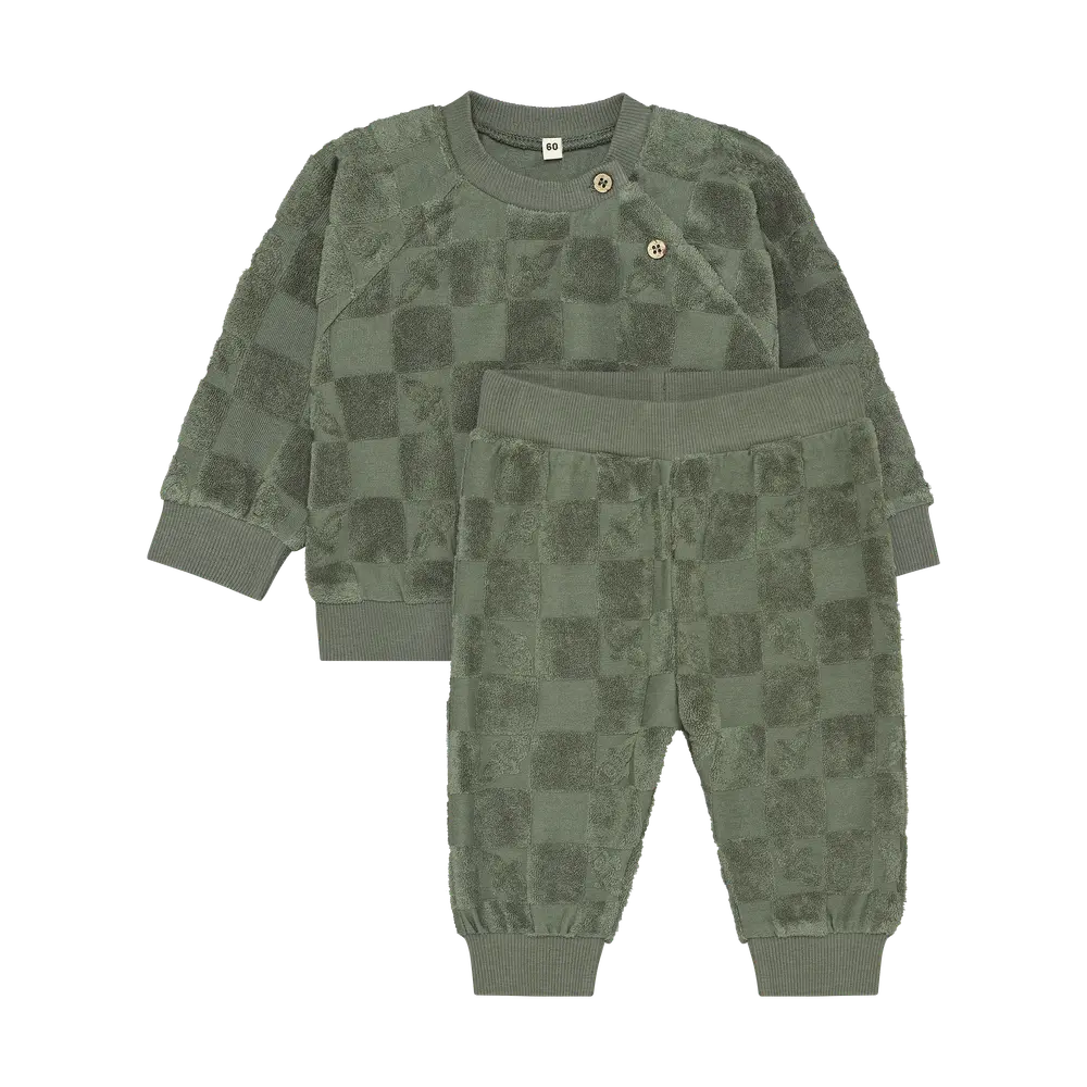 Sweatshirt Og Sweatpants Sæt   Four Leaf Clover   90 fra Bekids