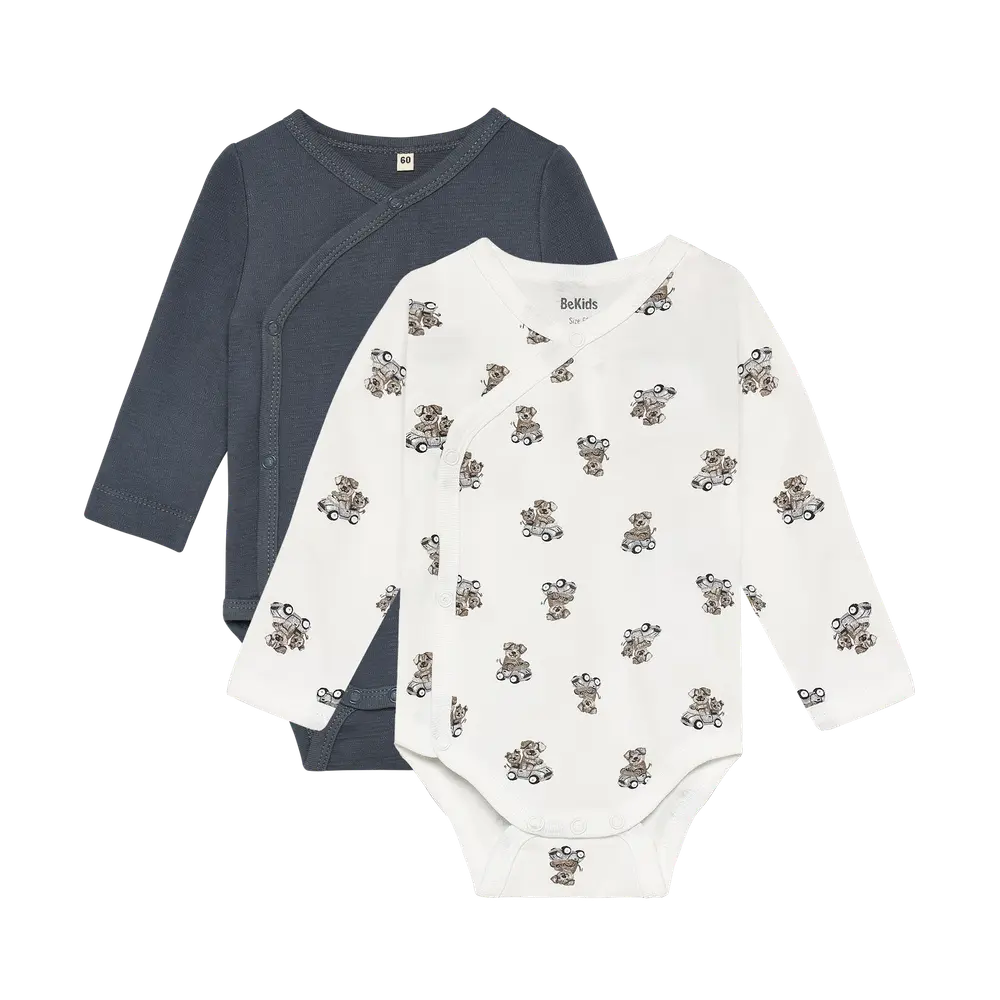Langærmet Wrap Body 2 Pak Turbulence 50 fra Bekids