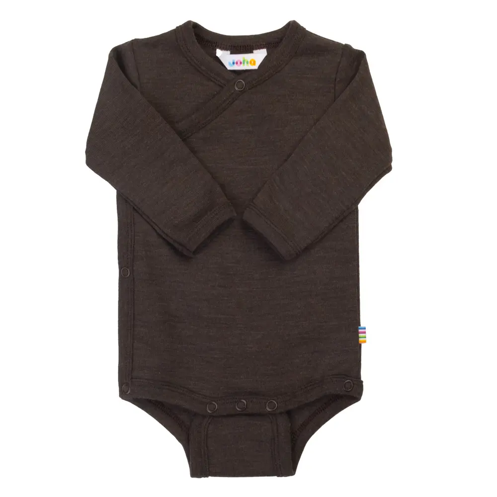 Langærmet Wrap Body   Dark Brown   50 fra Joha