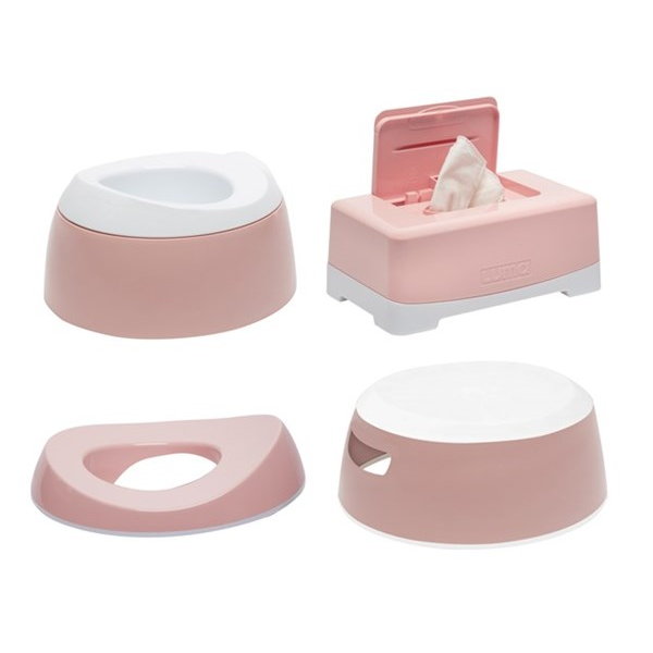Bebé Jou Luma 4 Stk Toiletsæt Cloud Pink fra Bebé-jou