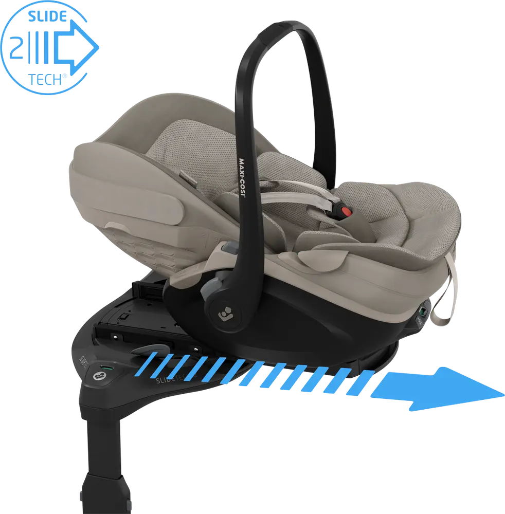 Maxi Cosi Pebble Slide Pro Autostol   Sapphire Sand fra Maxi-cosi
