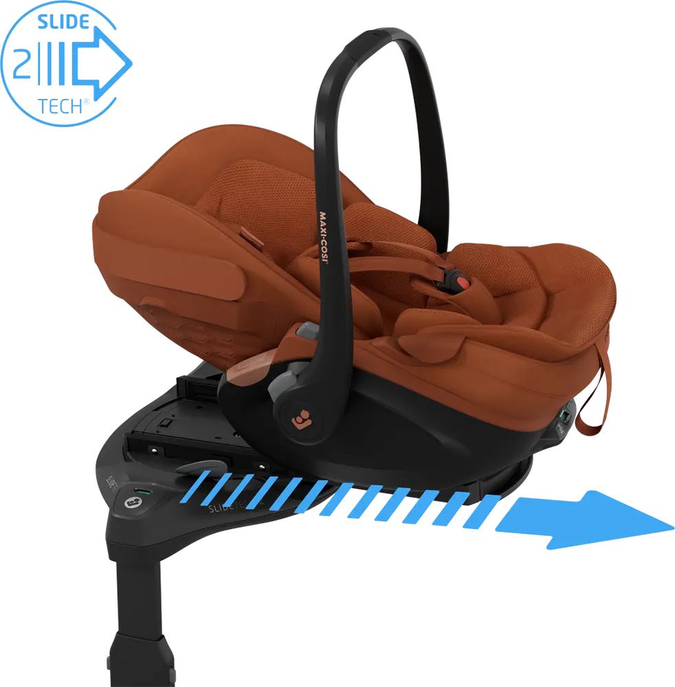 Maxi Cosi Pebble Slide Pro Autostol   Copper Terra fra Maxi-cosi