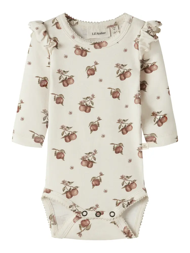 Gayo Kep Langærmet Slim Body   Turtledove   80 fra Lil' Atelier