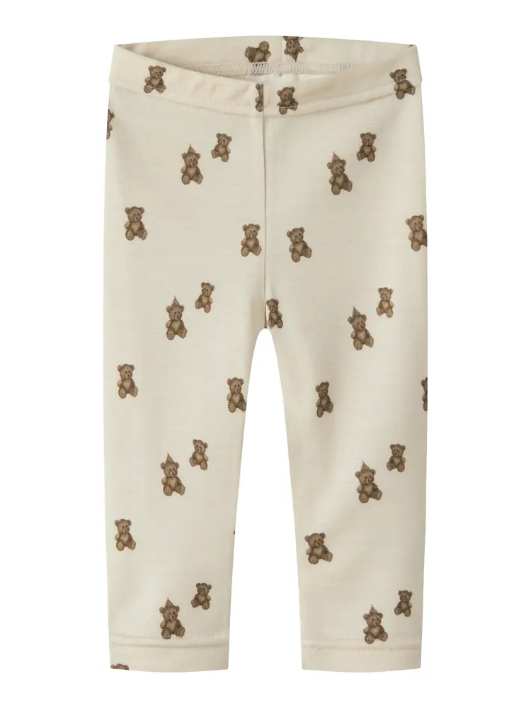 Nilo Nun Uld Slim Leggings   Turtledove   62 fra Lil' Atelier