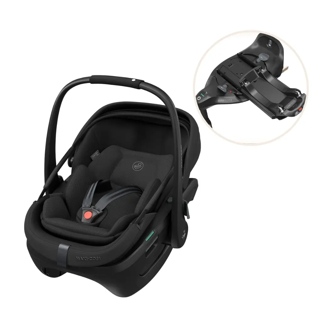 Coral Slide Pro Autostol Inkl. Familyfix Slide Pro Base   Onyx Black fra Maxi-cosi
