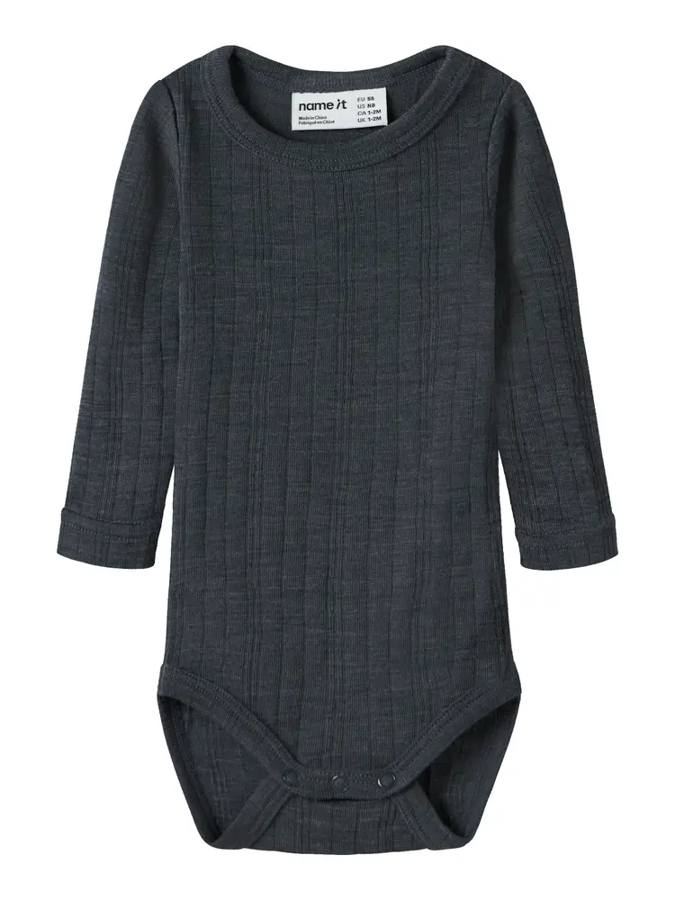 Wang Uld Langærmet Body   Ombre Blue   86 fra Name It
