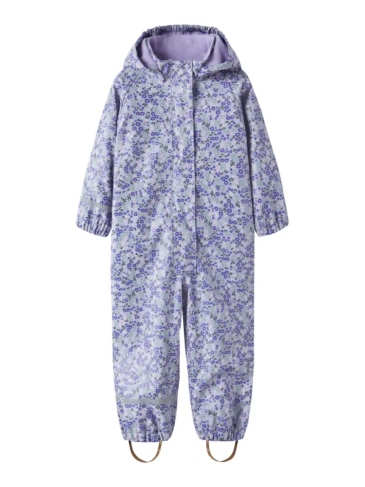 Regndragt M. Fleece   Lavender   86 fra Name It