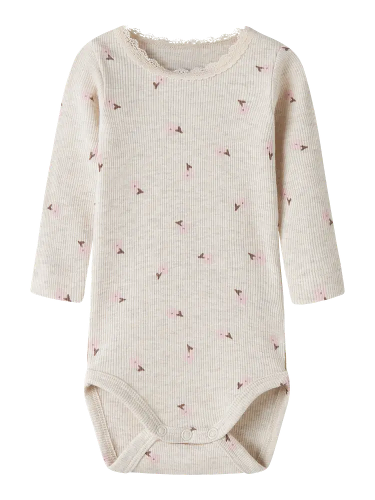 Laurel Langærmet Body Peyote Melange 68 fra Name It