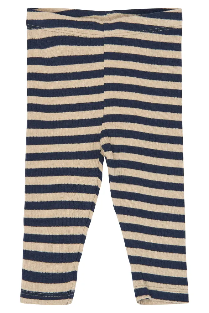 Fro Rib Leggings   Navy Blazer Striped   68 fra The New Siblings