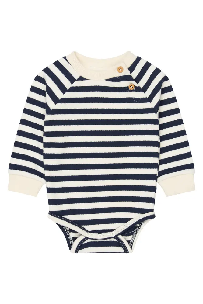 Volker Langærmet Body   Navy Blazer Striped   80 fra The New Siblings