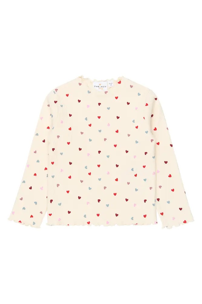 Vera Rib Bluse   Gardenia   98 fra The New Siblings