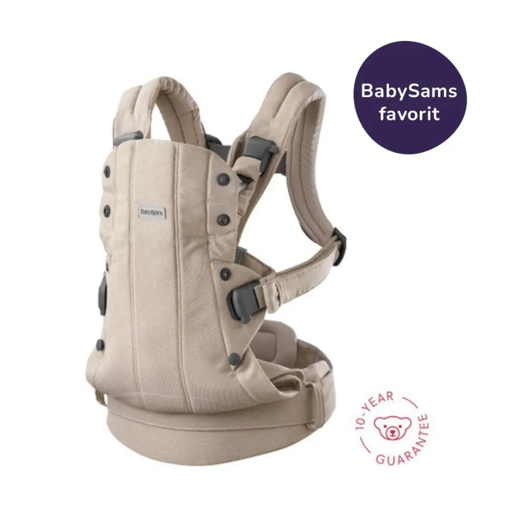 Bæresele Harmony   Vævet Mélange, Lys Beige fra Babybjörn