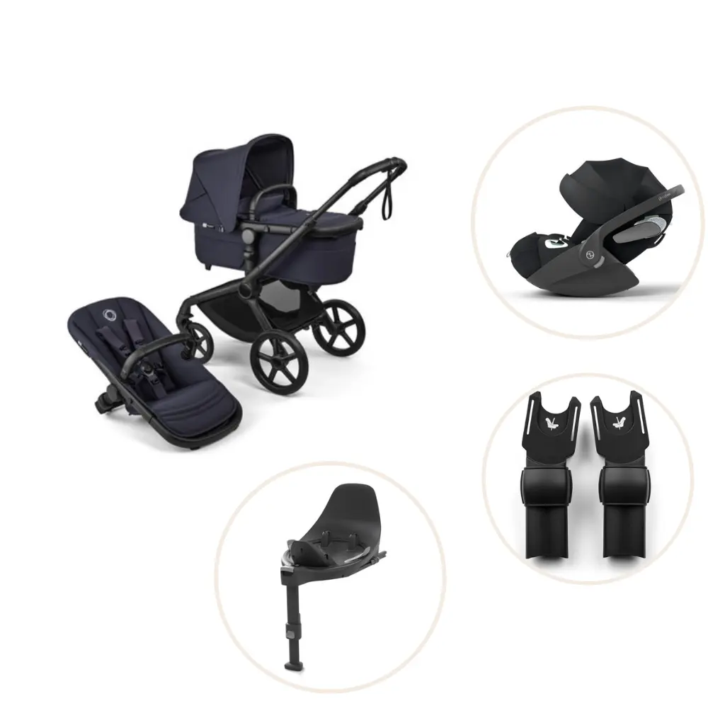 Fox 5 Renew Kombivogn Inkl. Cloud T Plus Autostol, Base Og Adapter   Deep Indigo Black fra Bugaboo