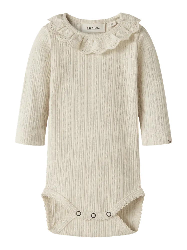 Luva Langærmet Slim Body Turtledove 80 fra Lil' Atelier