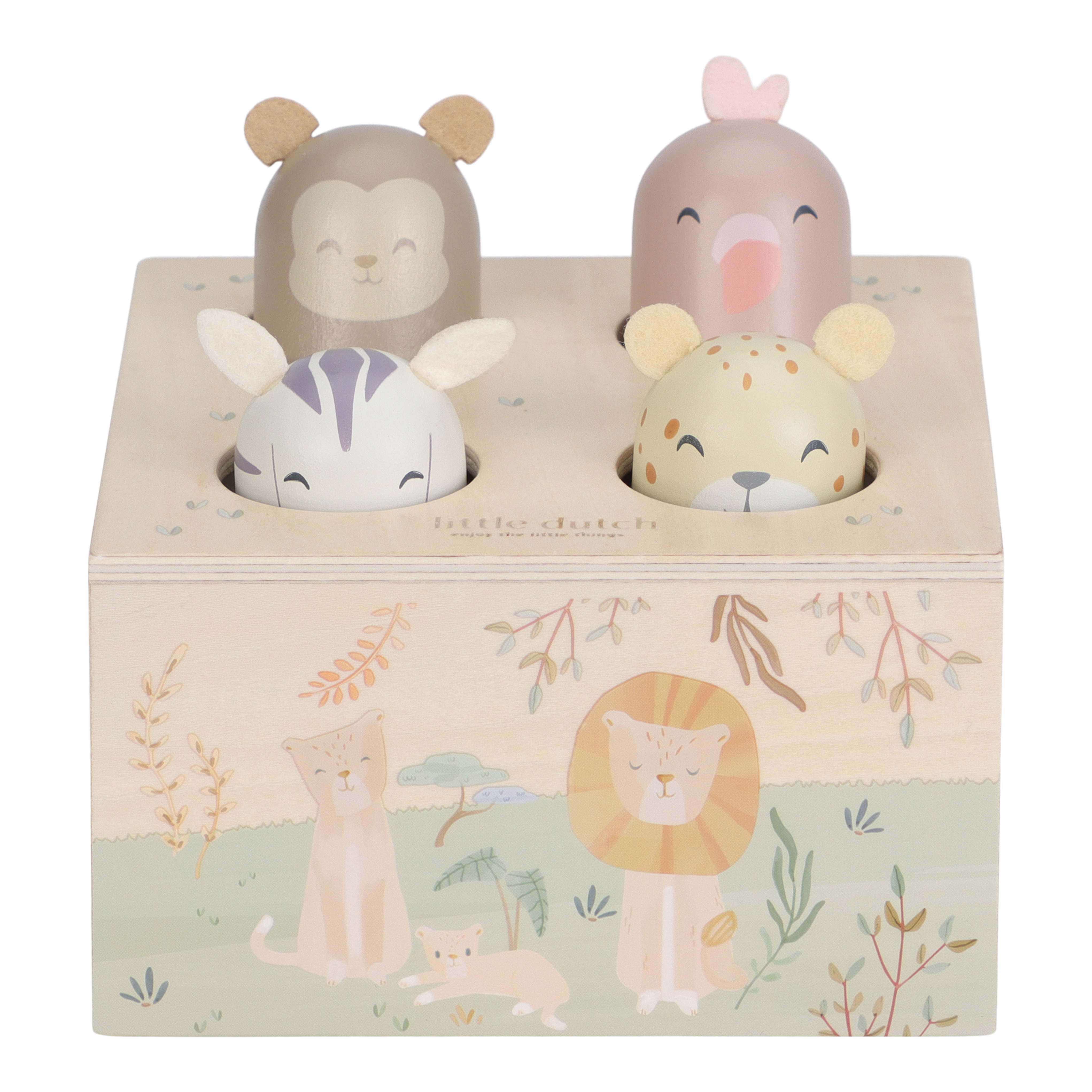 Pop Up Legetøj   Safari Friends fra Little Dutch