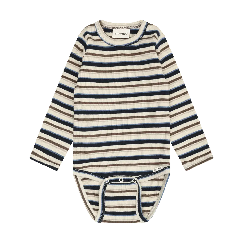 Langærmet Rib Body Dark Sapphire 56 fra Minymo
