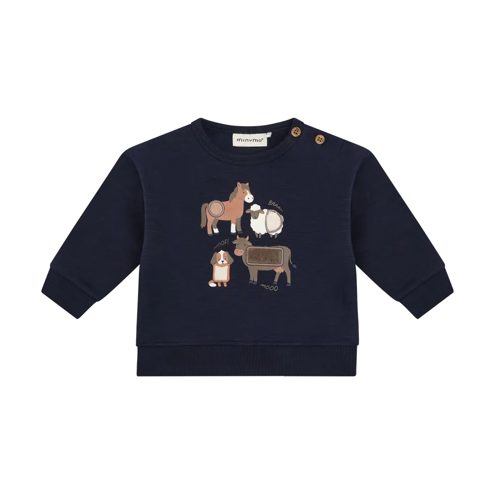 Sweatshirt   Dark Sapphire   86 fra Minymo