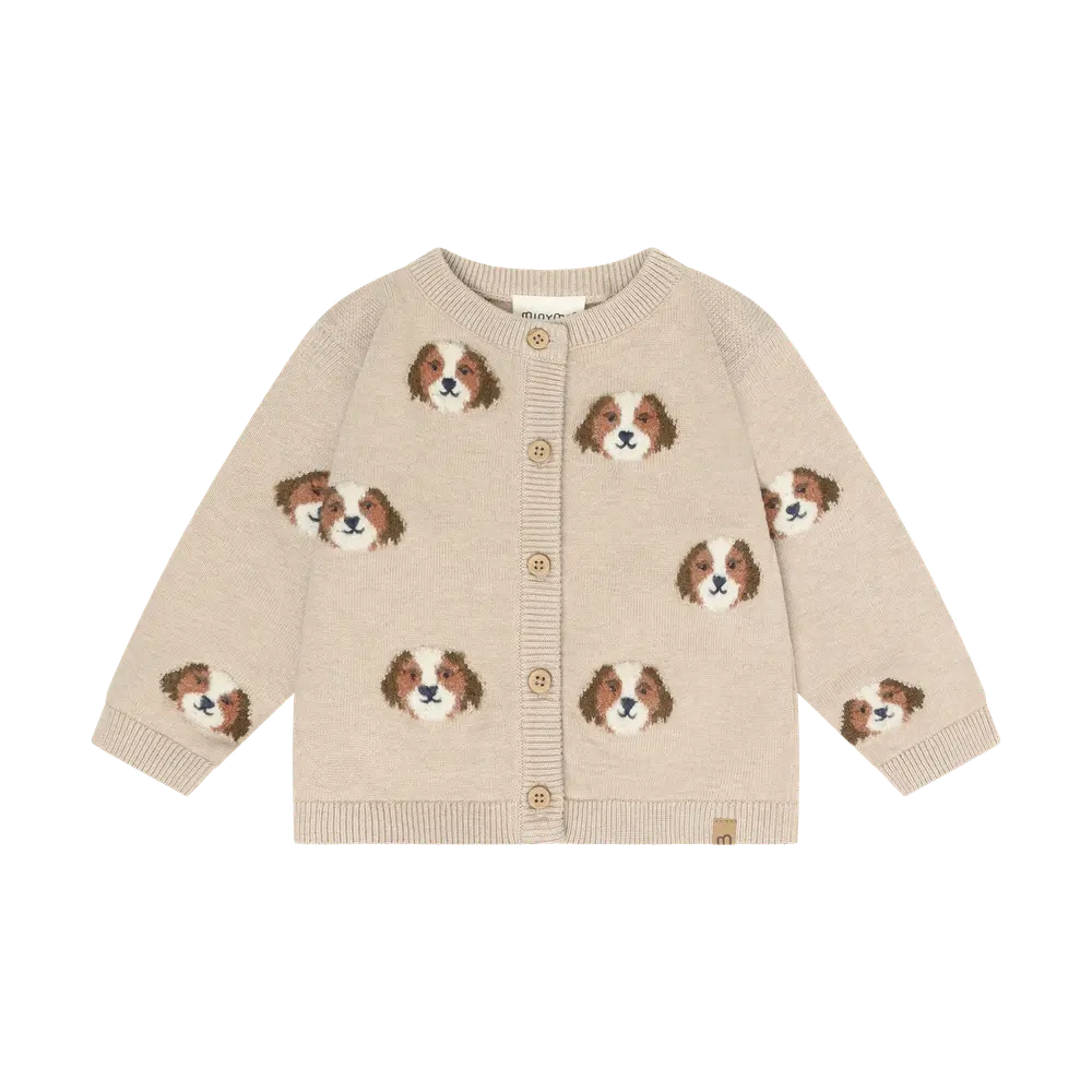Cardigan   Beige Melange   68 fra Minymo